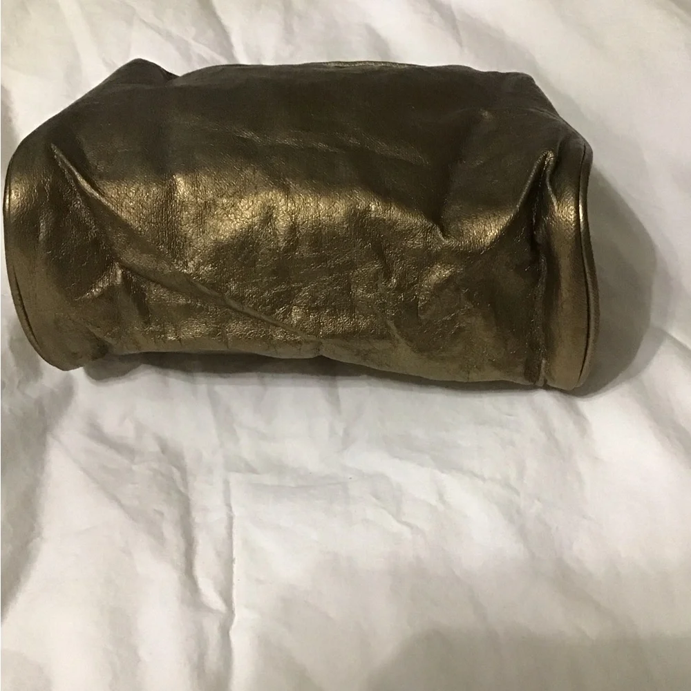 Gold Metallic Pouch